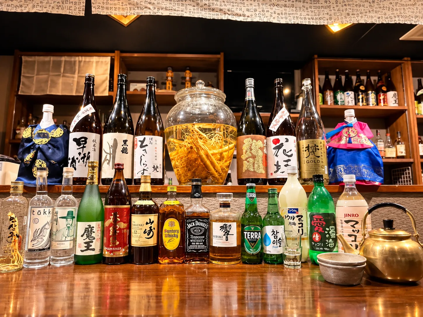 明洞2号店のお酒